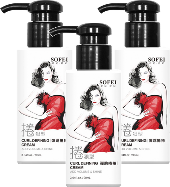SOFEI 舒妃 捲狠型 彈跳捲捲, 90ml, 3瓶