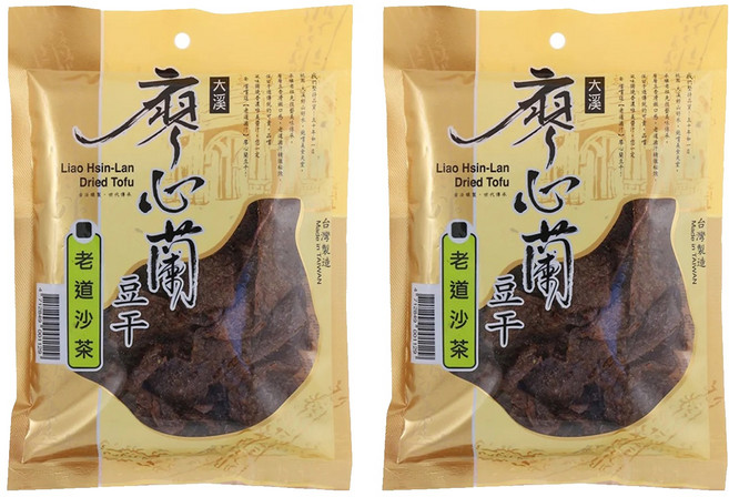 大溪廖心蘭豆干 老道沙茶, 110g, 2包