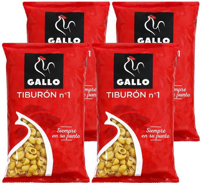 西班牙 GALLO 公雞牌 田螺造型麵, 250g, 4包