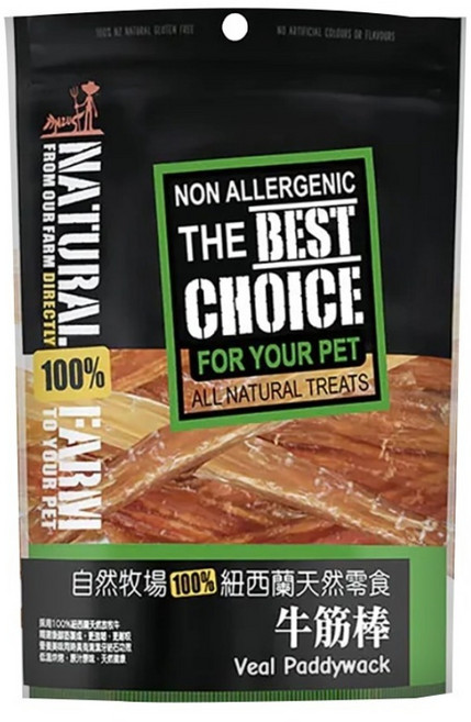 NATURAL FARM 自然牧場 牛筋棒 100%紐西蘭進口零食 無麩質 無任何添加物, 100g, 1包