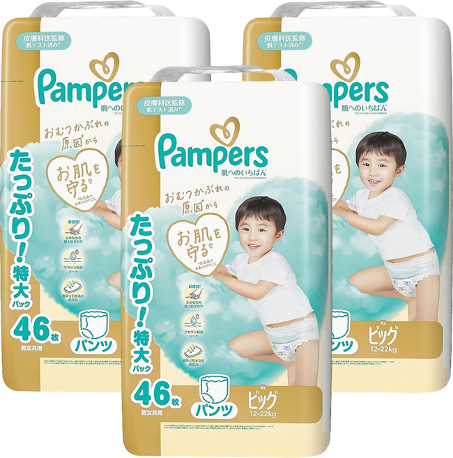 Pampers 幫寶適 日本境內版 極上守護拉拉褲 12~22kg, XL, 138片