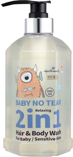 Hallmark 怪獸2in1洗髮沐浴溫和呵護泡泡露 北鼻香, 600ml, 1瓶