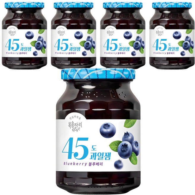 Bokumjari 45度 藍莓果醬, 350g, 5個