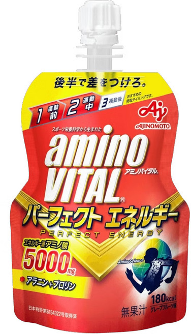 AJINOMOTO 味之素 aminoVITAL 胺基酸能量凍 紅色, 1包, 130g
