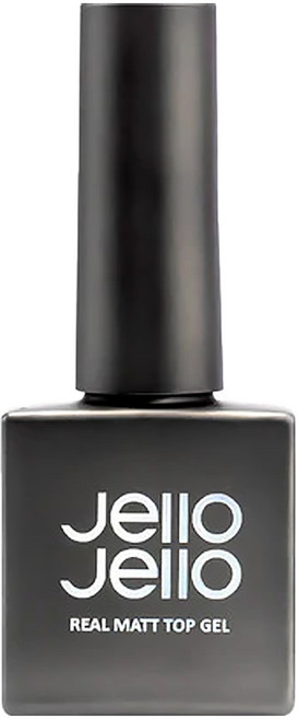 Jello Jello 韓國原廠直供 Real Matt Top Gel 霧面表層凝膠, 透明, 10ml, 1瓶