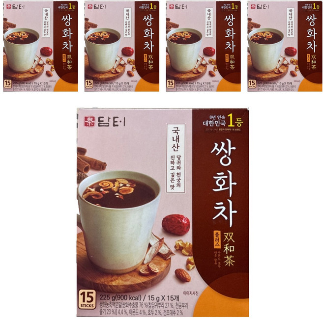 Damtuh 丹特 雙和茶 Plus, 15g, 15入, 5個