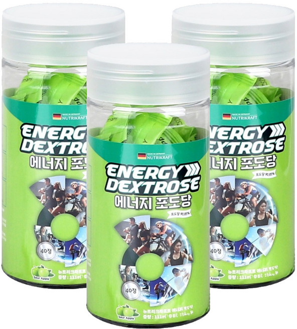 Nutrikraft 能量葡萄糖, 3個, 40錠