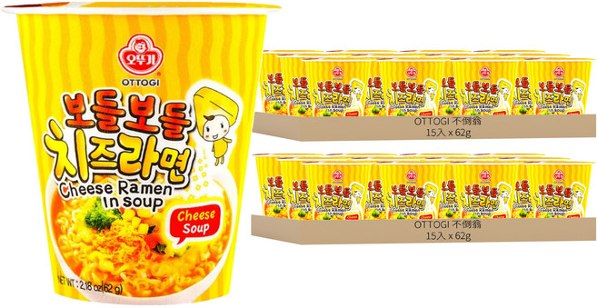 OTOKI 不倒翁 起司風味湯杯麵 62g, 30入