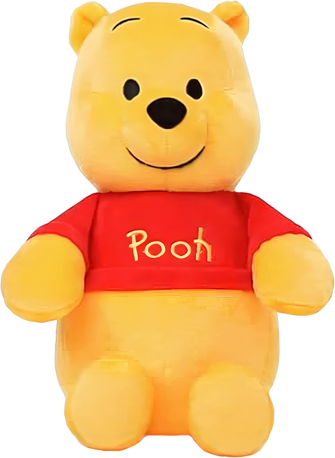 KHTOY Disney絨毛系列 坐姿玩偶 9英吋, 22cm, 小熊維尼, 1個