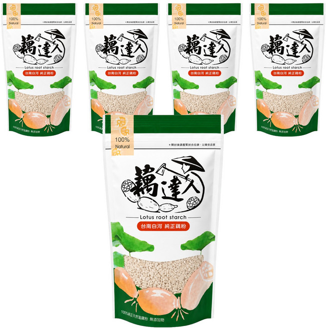 藕達人 蓮藕粉, 5包, 150g