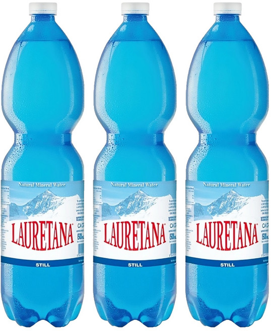 LAURETANA 蘿莉塔娜 天然冰河水, 1.5L, 3瓶
