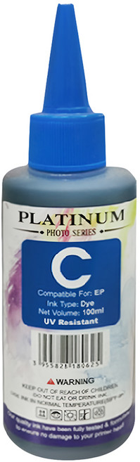 NEXTPAGE 台灣榮工 Dye Ink 相容可填充染料墨水瓶 適用於 EPSON 印表機 L100 100ml, 藍色, 1瓶
