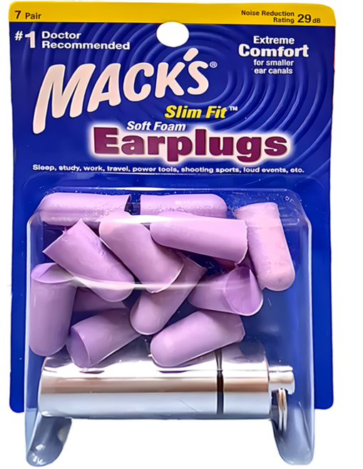 MACK'S 美國 泡棉耳塞 紫色, 7副, 1組