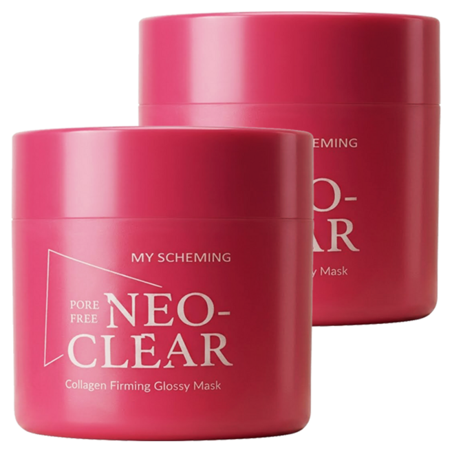 MY SCHEMING 我的心機 彈力水光膠原緊緻撕拉面膜 Collagen Firming Glossy Mask 125g, 1罐, 2罐
