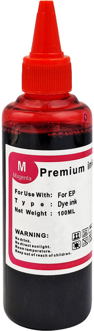 NEXTPAGE 台灣榮工 全系列副廠 Dye Ink 可填充染料墨水瓶 適用於 EPSON 印表機 100ml, 紅色, 1瓶