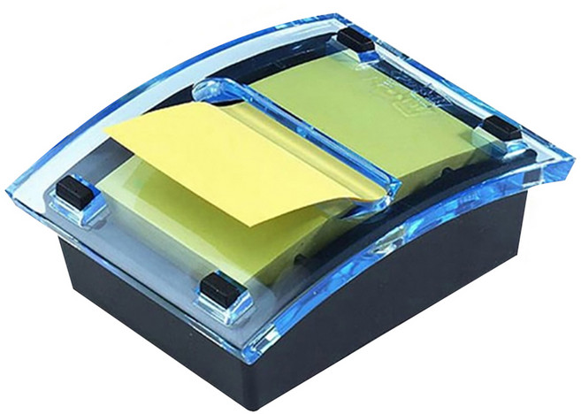 3M Post-it 利貼 可再貼抽取式便條紙+抽取台 DS123-1 7.5cm*5cm, 顏色隨機, 1組