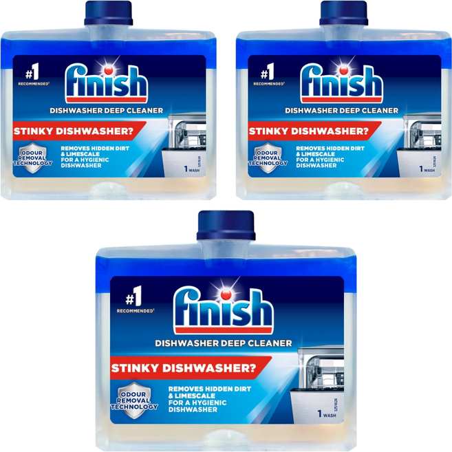 finish 洗碗機機體清潔劑, 250ml, 3罐