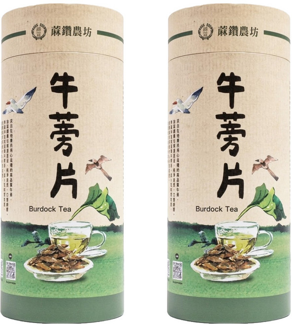 蔴鑽農坊 牛蒡茶片罐, 400g, 1入, 2罐