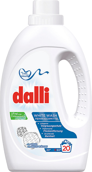 dalli 達麗 洗衣精 白色衣物 WHITE WASH 20杯, 1.1L, 1瓶