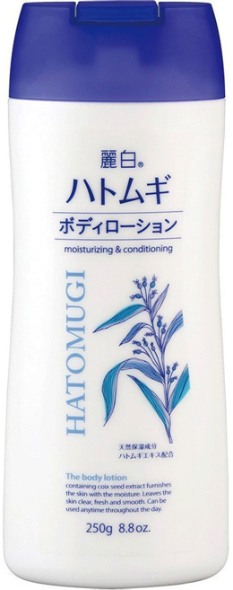 KUMANO 熊野油脂 麗白 薏米身體乳霜 250g 保濕成分 打造透明感水潤肌, 1瓶
