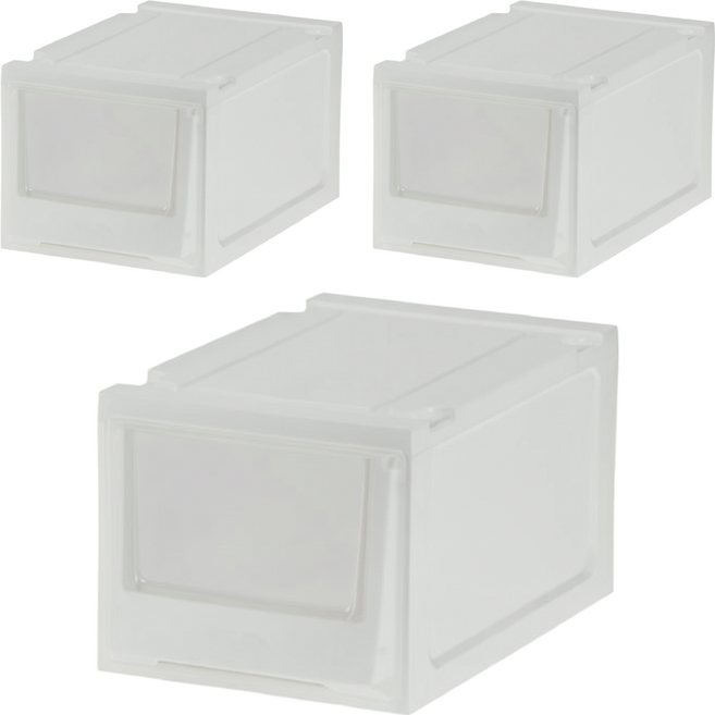 SHUTER 樹德 樂收 FUN Drawer box 收納箱 單層 MB-2701P, 白色, 3個