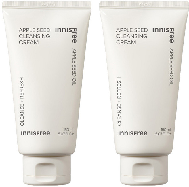 INNISFREE 台灣公司貨 蘋果籽卸妝乳霜, 150ml, 2條