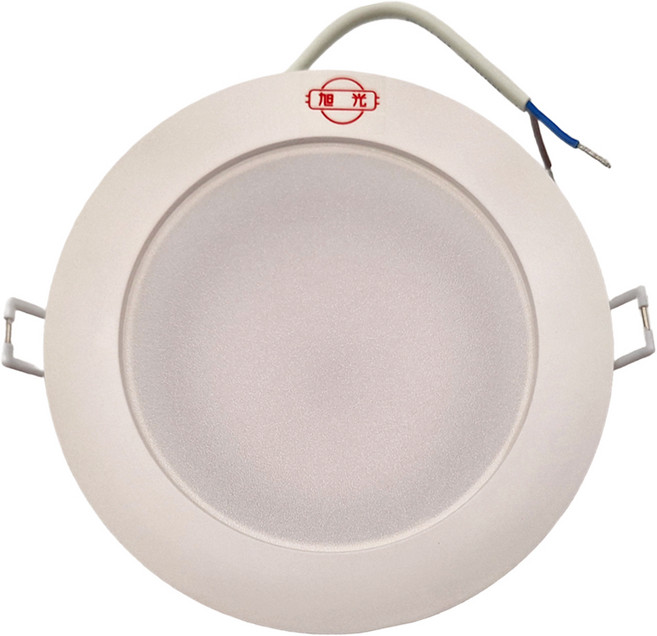 旭光 LED全塑漢堡燈 12W 崁孔12cm 3000K燈泡色, 1個