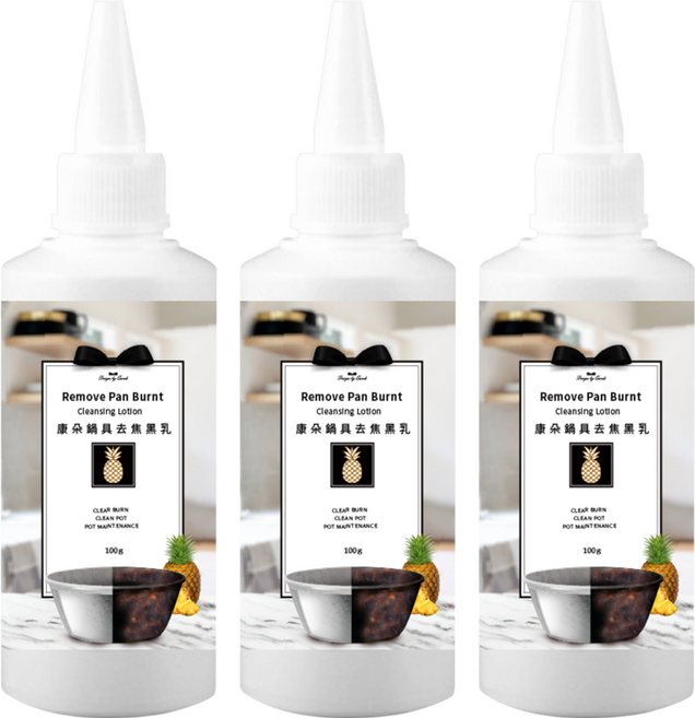 QUNDO 康朵 鍋具去焦黑乳, 100ml, 3瓶