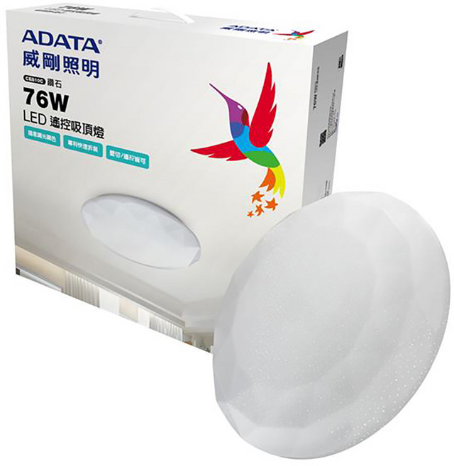 ADATA 威剛 照明 76w led 快拆遙控吸頂燈, 白色