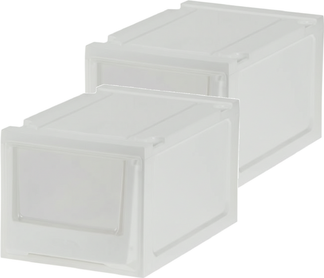 SHUTER 樹德 樂收 FUN Drawer box 收納箱 單層 MB-2701P, 白色, 2個