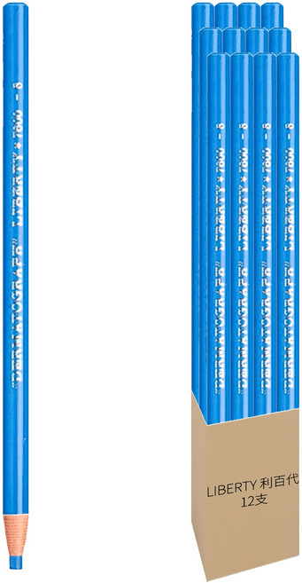 LIBERTY 利百代 紙捲油蠟筆 7600-BL 180 x 9mm, 12色, 12支
