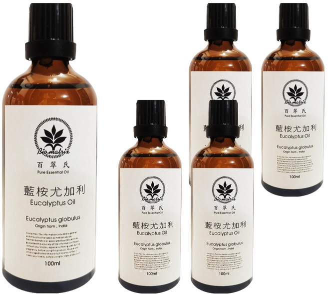 Bio-matrix 百翠氏 純精油, 藍桉尤加利, 100ml, 5瓶