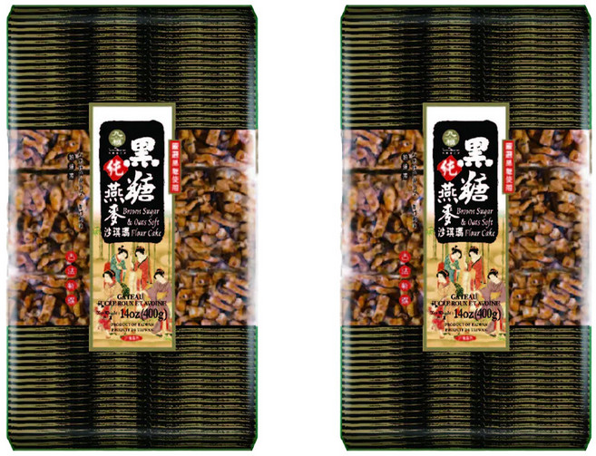九福 黑糖燕麥沙琪瑪, 400g, 2袋