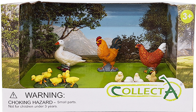 COLLECTA 農場動物系列 農場家禽組 3歲以上, 1盒