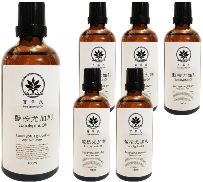 Bio-matrix 百翠氏 純精油, 藍桉尤加利, 100ml, 6瓶