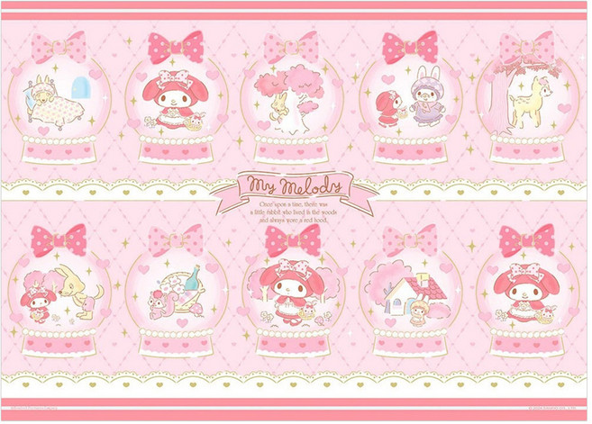 HUNDRED PICTURES 百耘圖 故事水晶球拼圖 HP0520-261 3歲以上 487g, My Melody 美樂蒂故事水晶球 粉色, 520片, 1盒