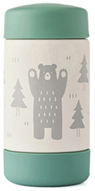 Richell 利其爾 保溫副食品容器 160ml, 綠色, 1入