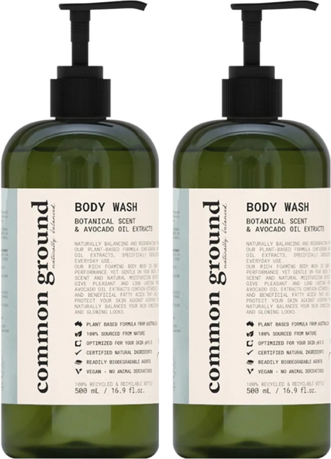 common ground 安之生 天然有機沐浴露, 500ml, 2件