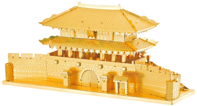 OPUS 東齊金工 3D立體金屬拼圖 DIY建築模型益智玩具/動腦X手作 G22235, 1個, 崇禮門