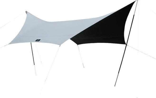 Naturehike 挪客 SHARK 六角天幕配件 地釘 8個 + 風繩 6個 不含天幕杆 NH20TM087 2.5kg, 海沫石綠, 1組