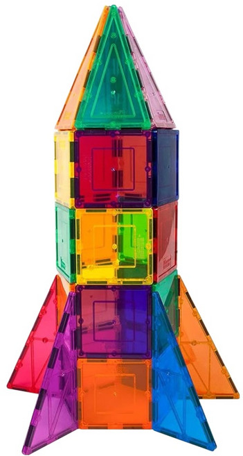 PicassoTILES 畢卡索 磁力片積木 火箭組, 多色, 1組