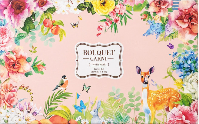 BOUQUET GARNI 璞珈妮旅行四件組 白麝香, 4瓶, 100ml