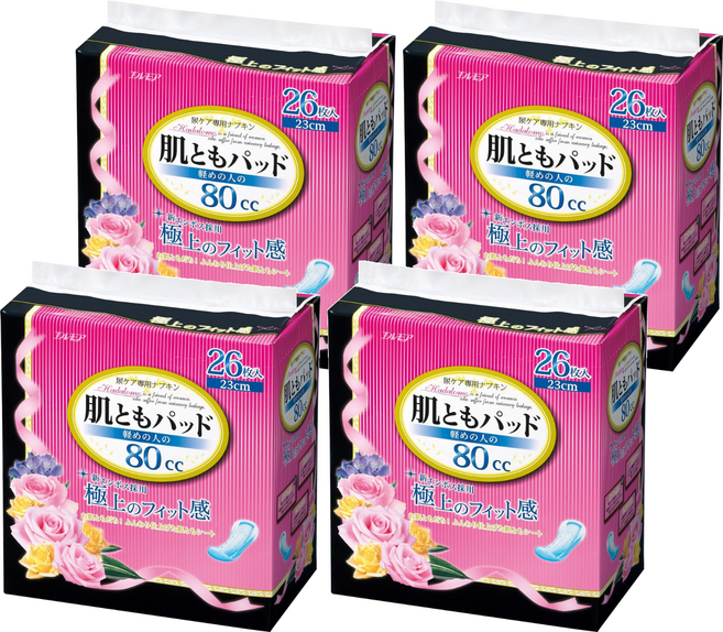 ELLEMOI 日本一番 失禁棉墊 微量型, 23cm, 26片, 4包