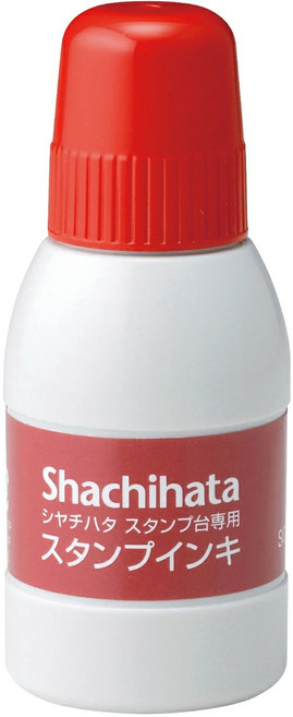 Shachihata 寫吉達 油性顏料系印台補充液 40ml, 紅色, 1瓶