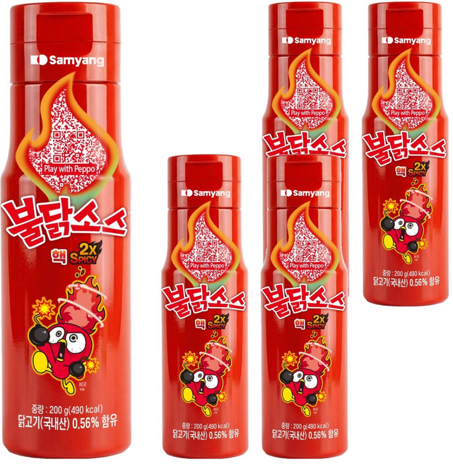 Samyang Foods 三養 爆辣雞肉醬, 200g, 5個