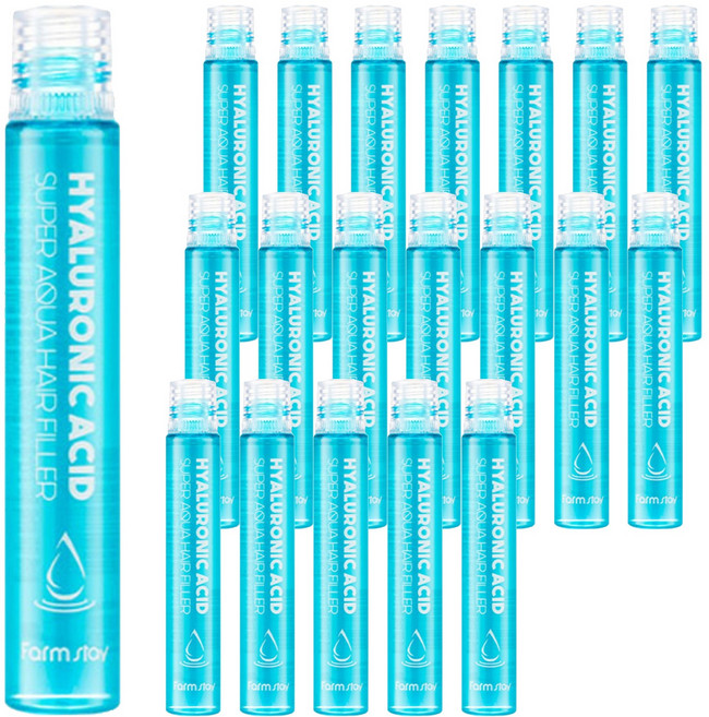 Farm stay 植物莊園 玻尿酸超級水潤護髮針劑 10入, 13ml, 2個