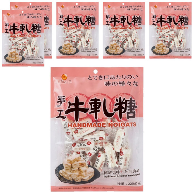 Chiao-E 巧益 手工牛軋糖, 220g, 6袋