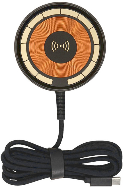 PHILIPS 飛利浦 2m 磁吸 無線充電器 快充 黑色 + 金色 DLK3538Q/96 61 x 61 x 6.4mm 63g 1盒