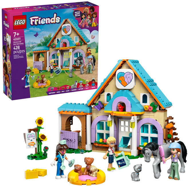 LEGO Friends 馬兒和寵物獸醫診所, 混合, 1盒