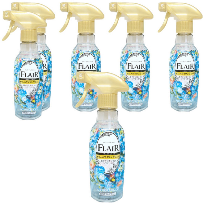 Kao 花王 FLAIR 衣物香氛消臭噴霧 清新香芬, 6瓶, 270ml